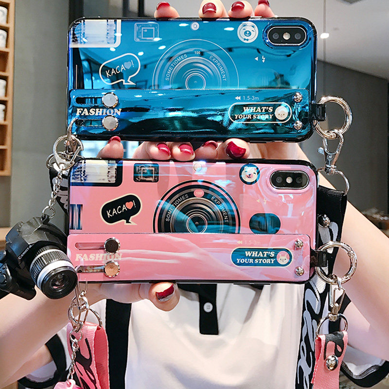 Skew Satchel Mobile Phone Protection Shell Lady Xs Blue Light Xsmax Cartoon Apple X Anti-Fall Xr Silicone IPhonexr Mesh Red 6s Japan-ROK 6sp full package 7p tide i8p