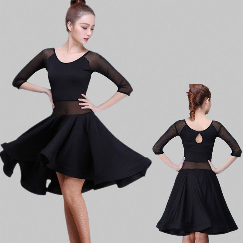 Latin dance clothing female adult new 2018 Latin fishbone dress professional high-end competition dress