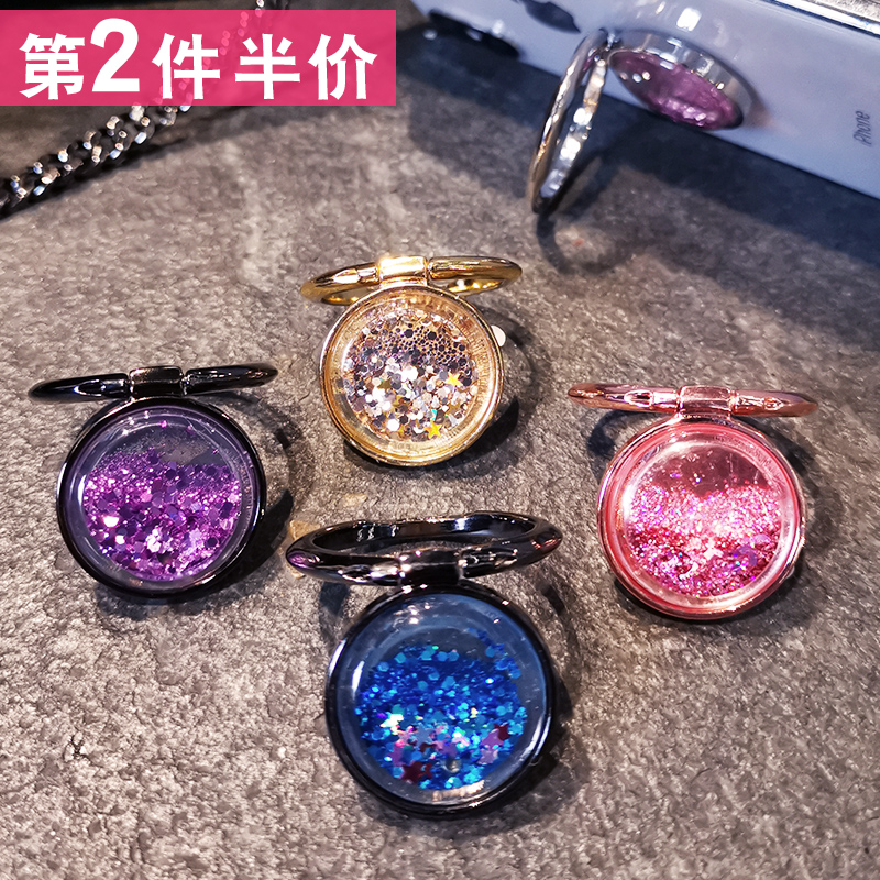 Ring bracket net red creative flow sofa mobile phone ring buckle portable Android Apple mobile phone universal desktop adhesive xs Huawei oppo mobile phone protective shell flow bracket vivo desktop hand ring post