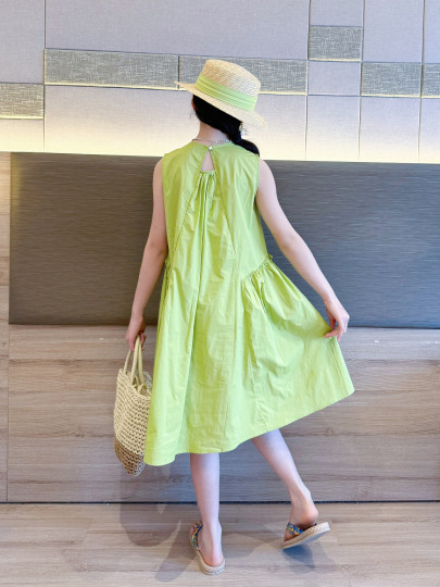 女童夏季连衣裙2025新款女孩棉布裙巨好看的中大儿童夏装裙子薄款