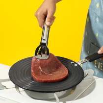 Rice wood gas stove heat conduction plate household gas stove heat conduction sheet pad aviation aluminum thawing anti-burning black energy saving plate pot pad