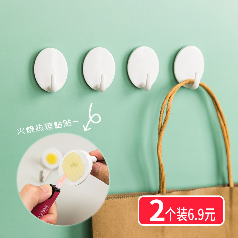 Hot melt hooks rough wall surface with perforated bathroom sol powerful adhesive hook outdoor shower recessed convexity burn glue