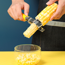 Stainless steel kitchen supplies manual peeling fresh corn drying machine Creative corn planing thresher corn peeling machine
