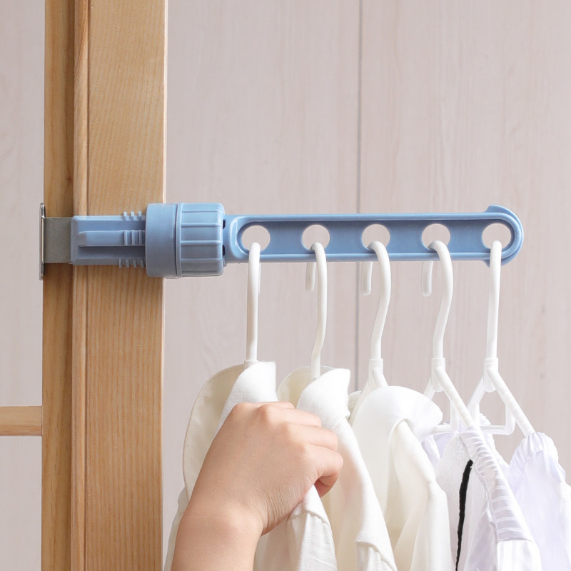 Folding clothes hanger portable clotheshorse student Dormitory Theairer Hanger Hook Indoor Balcony Window Frame Hung Hanger