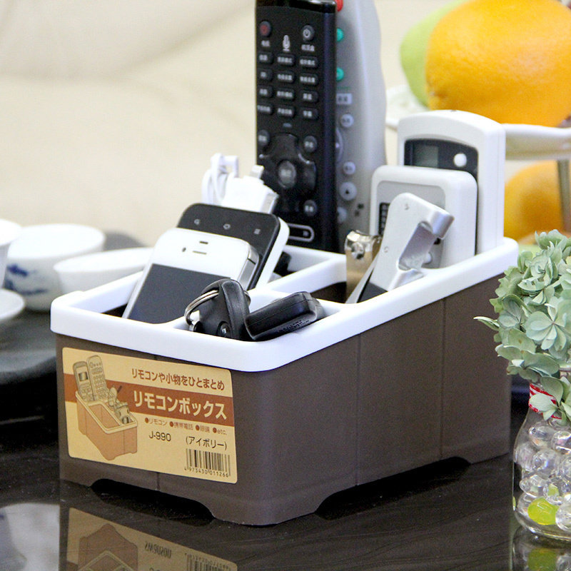 Rice Wood Day Style Multipurpose Desktop Containing Box Remote Control Placement Box Living-room Debris Finishing Box Desk Stationery Shelf