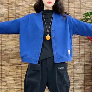 2025春秋季新款薄款开衫外套女洋气遮肉显瘦外搭女装卫衣上衣