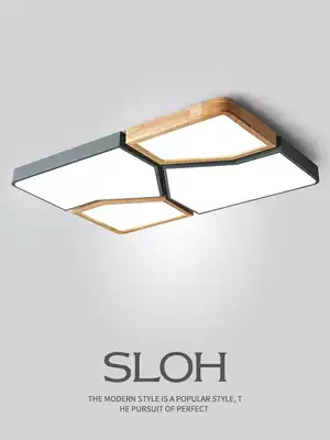 Nordic ceiling lamp LED living room lamp rectangular fashion combination style remote control Hall dining room lamps