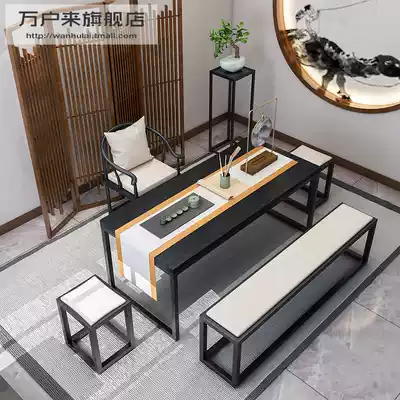 New Chinese style solid wood tea table and chair combination tea table modern simple tea small household Zen kung fu tea table