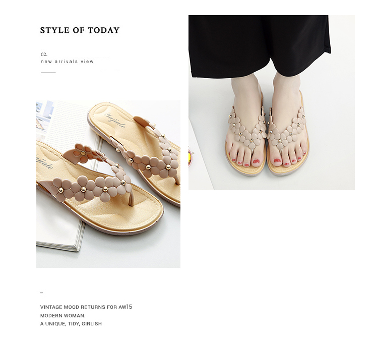 Dép đi trong nhà nữ mùa hè 2019 thời trang mới mặc ngoài flip-flops dép phẳng trượt dép đi biển và dép đi trong nhà - Trang chủ dép đi trong nhà mùa đông
