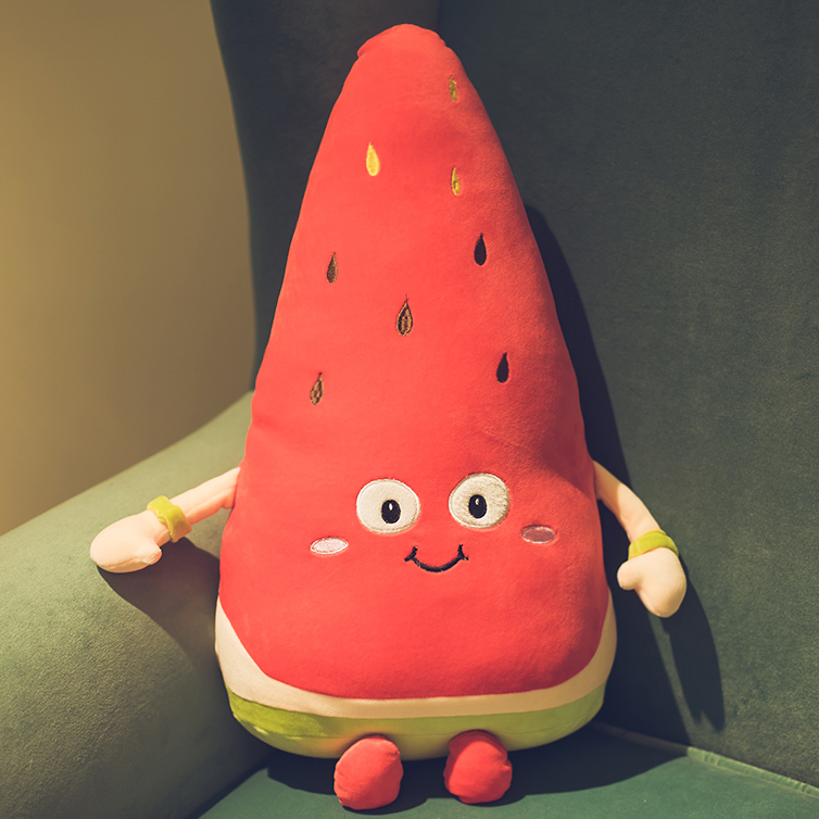 Plush toy Strawberry Carrot Watermelon Paparazzi Hug Pillow Emulation Cartoon Sleep Hug Fruit Doll Doll Woman