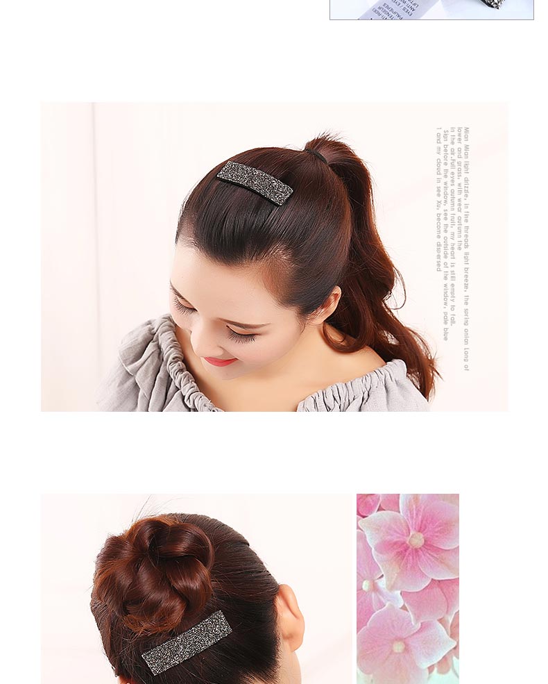 Nhật Bản và Hàn Quốc phụ kiện tóc Hàn Quốc rhinestone kẹp tóc lớn BB clip Hàn Quốc Liu bên bờ biển clip kim cương đầy đủ đầu clip Hàn Quốc gãy tóc thẻ - Phụ kiện tóc cài tóc cô dâu