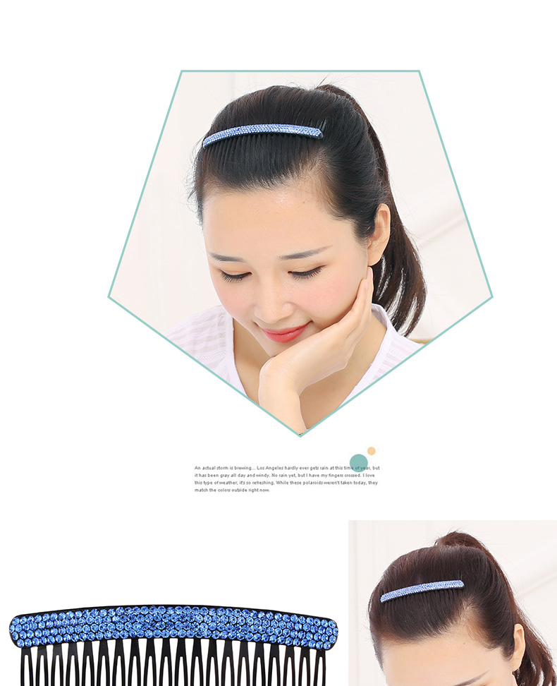 Phụ kiện tóc người lớn Hàn Quốc rhinestone tóc chải tóc bangs chèn lược phụ nữ tóc lớn chèn lược kim cương kẹp tóc hàng đầu kẹp tóc ngọc trai