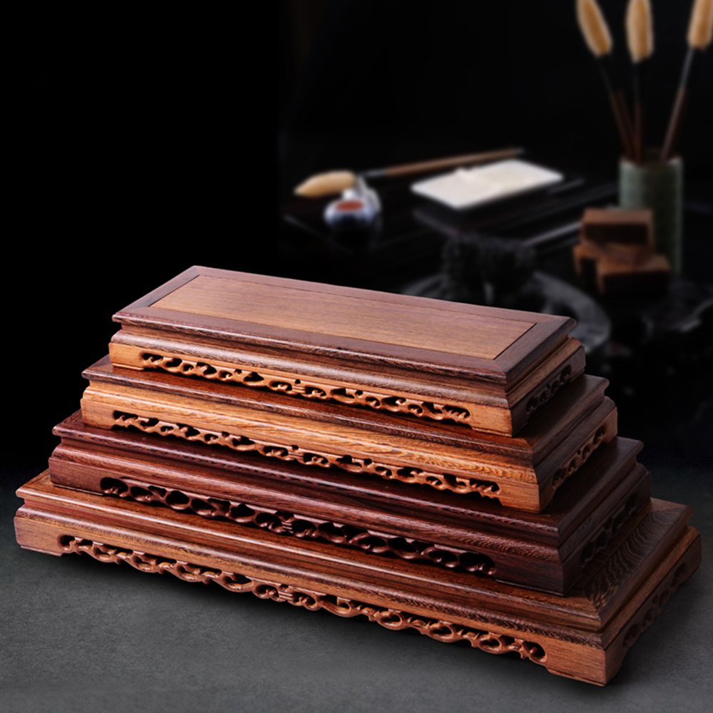 Mahogany wood carving crafts decoration base chicken wing wood strange stone bonsai flower pot shelf Buddha statue God of wealth base