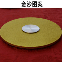 Tempered Glass Turntable Base Dragon Crested Silver Sand Gold Sand Base Table Round Table Turntable Rotary Base Rotary Table