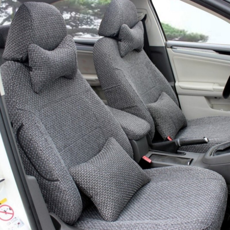 Car Seat Cover, All-Season Universal, Full Coverage, Linen Fabric, Special Seat Cushion, 24 New Models, Cotton-Linen Ice Silk Seat Cover, Car Cover Car Seat Cover, All-Season Universal, Full Coverage, Linen Fabric, Special Seat Cushion, 24 New Models, Cotton-Linen Ice Silk Seat Cover, Car Cover