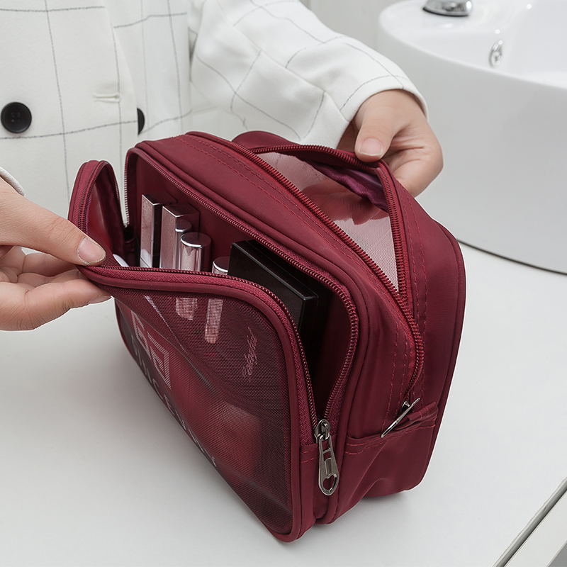 Net Red Makeup Bag Ins Wind Super Fire Small Number Women Travel Portable Large Capacity Carry-on Red Wash Toiletries Cashier Bag
