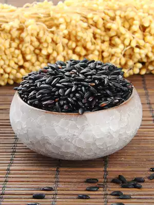 Zhu Luke Northeast black rice 250g multigrain rice black rice kernels porridge Farmers multigrain edible Chaoyang specialty