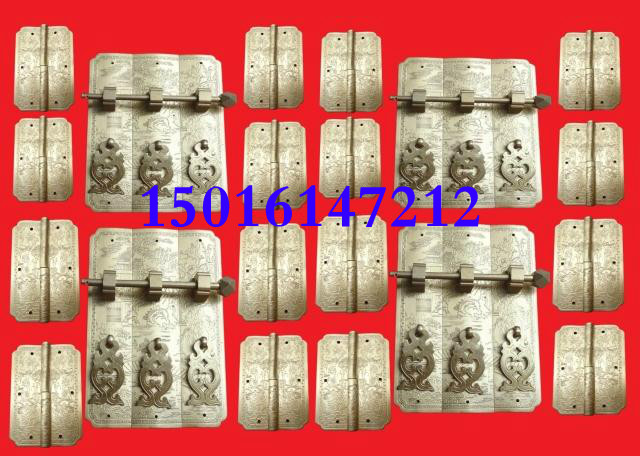 Chinese imitation antique cabinet door pure copper top case cabinet furniture copper accessories hinge bookcase hinge copper accessories custom-made pure copper