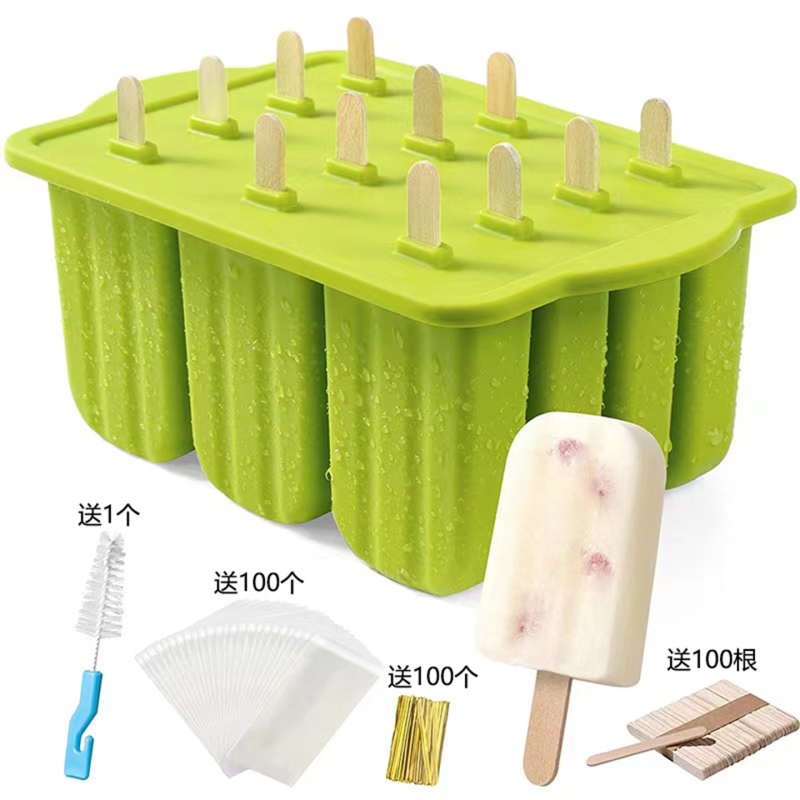 Food-Grade Silicone Ice Cream Molds for Popsicles, Ice Bars, LAOSHU Ice Cubes, Commercial Frozen Ice Pop and Ice Cream Making Food-Grade Silicone Ice Cream Molds for Popsicles, Ice Bars, LAOSHU Ice Cubes, Commercial Frozen Ice Pop and Ice Cream Making