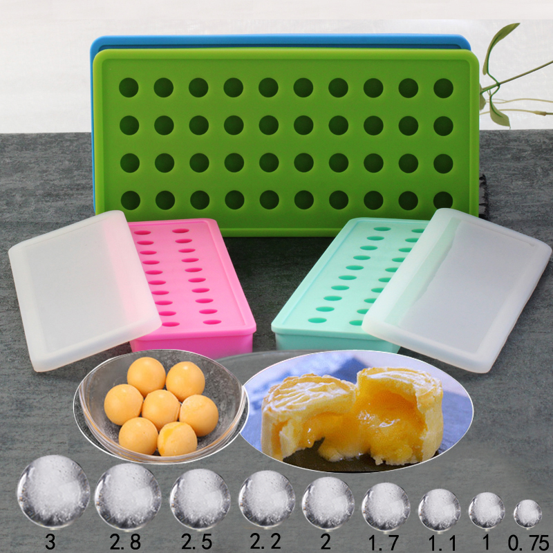 Chocolate hawthorn ball flow heart filling silicone mold spherical ice box ice box refrigerator ice ball wave ball home