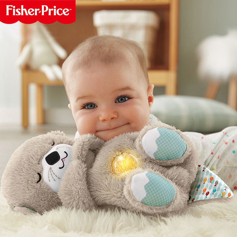 Fisher-Price's new baby comforting and sleeping toys will suck the little otter baby early education comforting toys