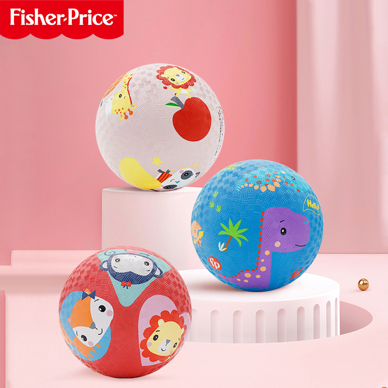 Fisher-Price kindergarten special leather racket racket ball toy children's baby baby elastic inflatable football toys
