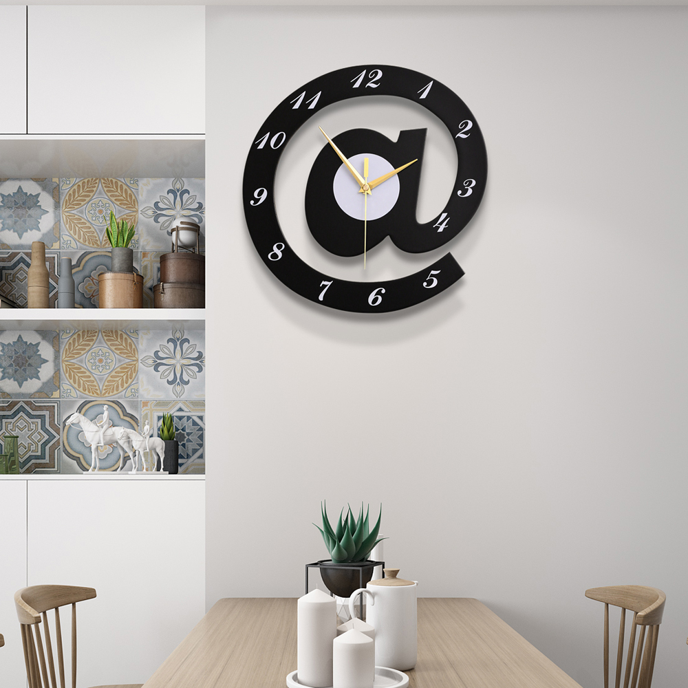 Nordic Home A Symbol Creativity Muted Personality Watch Fashion Hang Clock Bedroom Quartz Clock Living Room Tide Clock