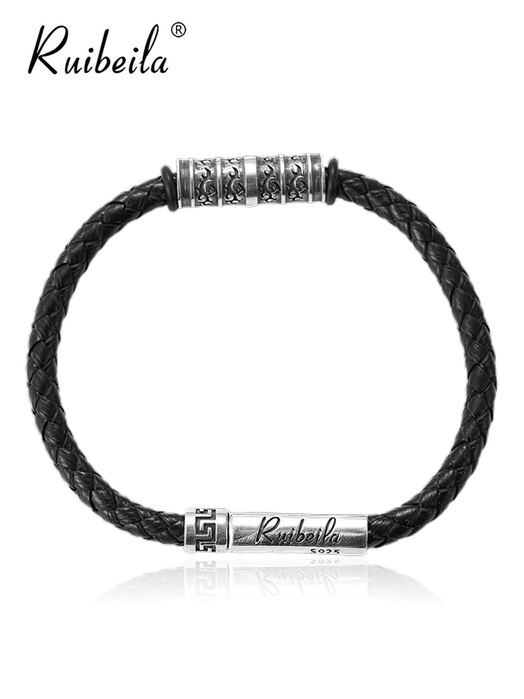 ruibeila Classical gentleman back to print with multiple layers with thorns and thorns, male and female classic patterns hand-in-hand rope cool