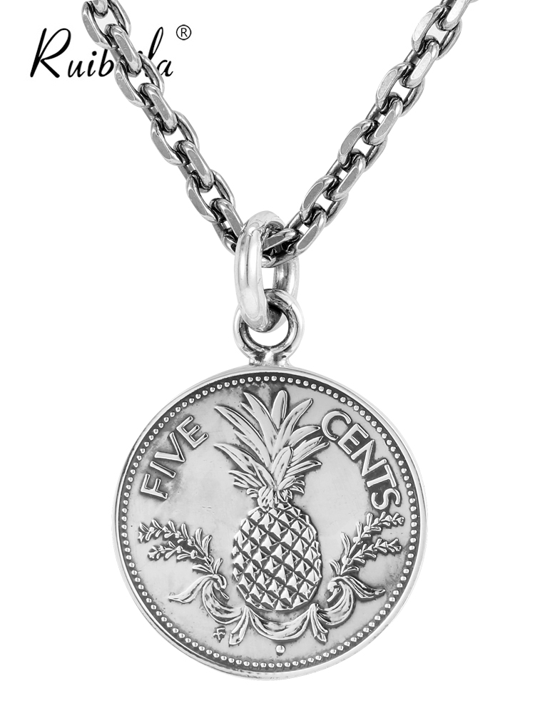 Clear Goods Bahamas 5 Cent Coins Reengrave Pendant men and women small necklaces boomers bigger than 5 gross coins