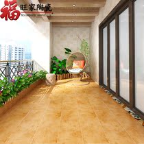 American antique brick 600x600 living room balcony tile garden room floor tiles matte warm yellow courtyard floor tiles