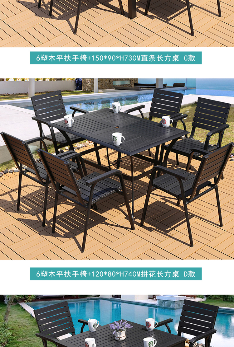 Bàn ghế ngoài trời mở sân thượng ban công sân vườn bàn ghế kết hợp bàn cafe ngoài trời bàn ghế gỗ bàn ghế xếp ngoài trời