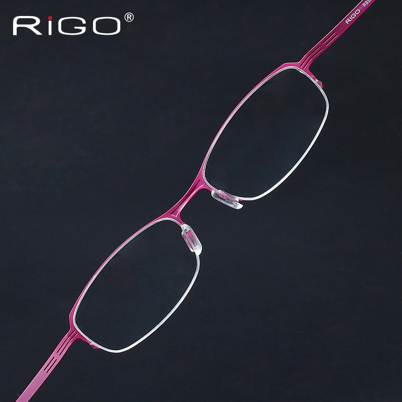 Ultra-light spectacle frame Female half-frame Myopia Glasses B titanium Cognitive Comfort Light and thin Eye frames Jane about the finished product-Taobao