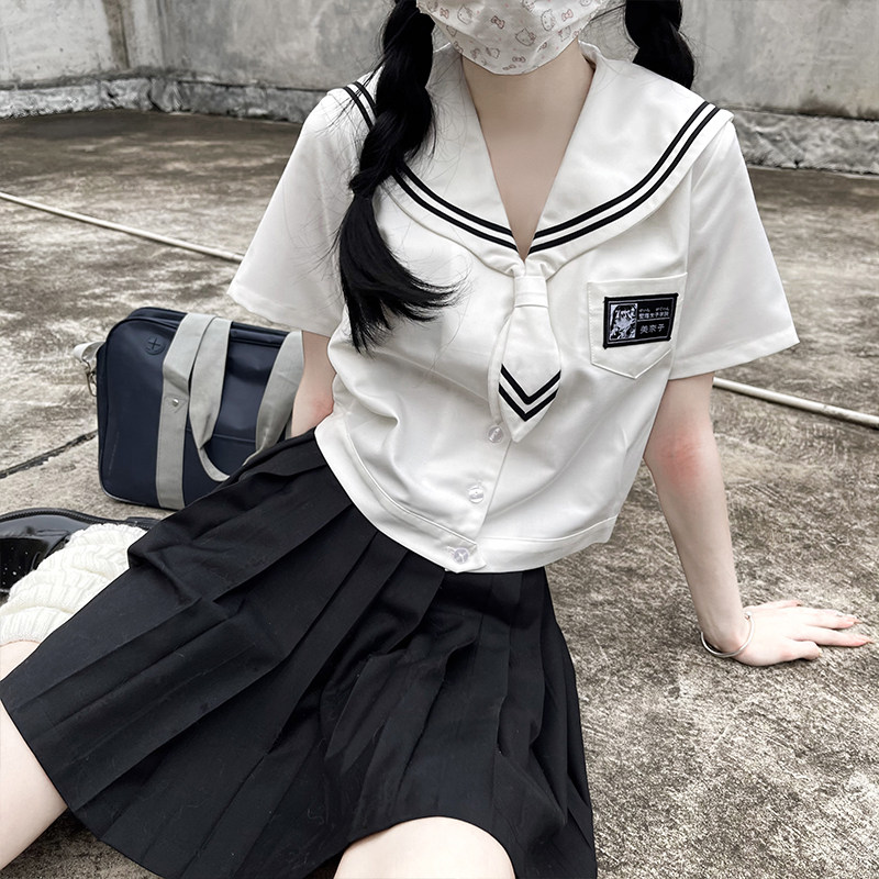 Less eye to eye tear down teen girl's beauty nazi 2 0 original uniform suit jk sailor to serve summer clothes exploits short sleeves