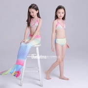 Cô gái Bộ đồ bơi nàng tiên cá Trẻ em Công chúa Nàng tiên cá bơi Bãi biển Cô gái chia bikini Đặt mùa hè