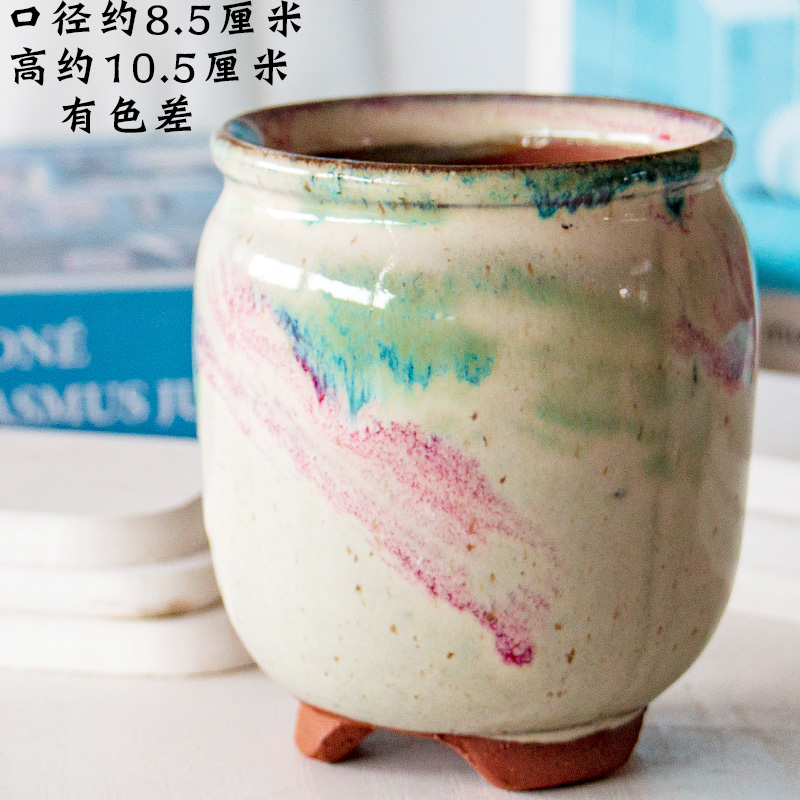Meaty plant flower pot is more than meat flowerpot coarse pottery ceramic simple plastic new small green the plants in large move