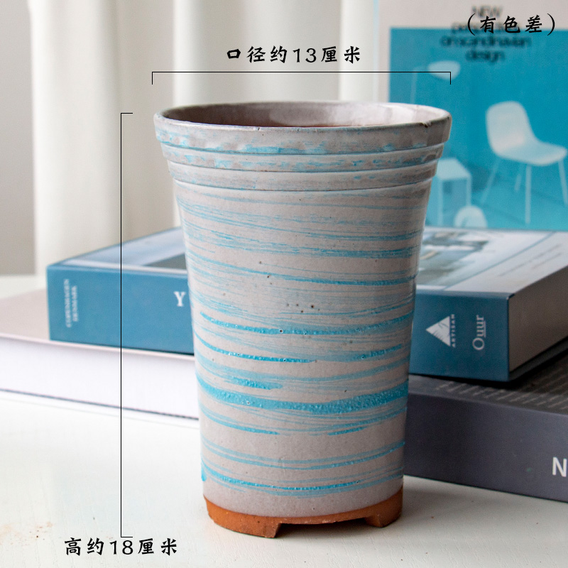 Meaty plant pot set ceramic flower POTS, fleshy rose character coarse pottery violet arenaceous mage, high pot of gop from running