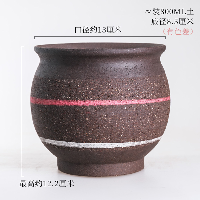 Fleshy flower pot Chinese rose flower pot set ceramic contracted character coarse hair, tao violet arenaceous mage gop running high pot