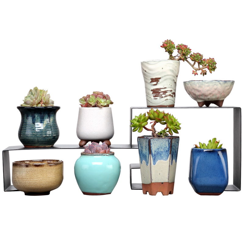 Meaty plant flower pot is more than meat flowerpot coarse pottery ceramic simple plastic new small green the plants in large move