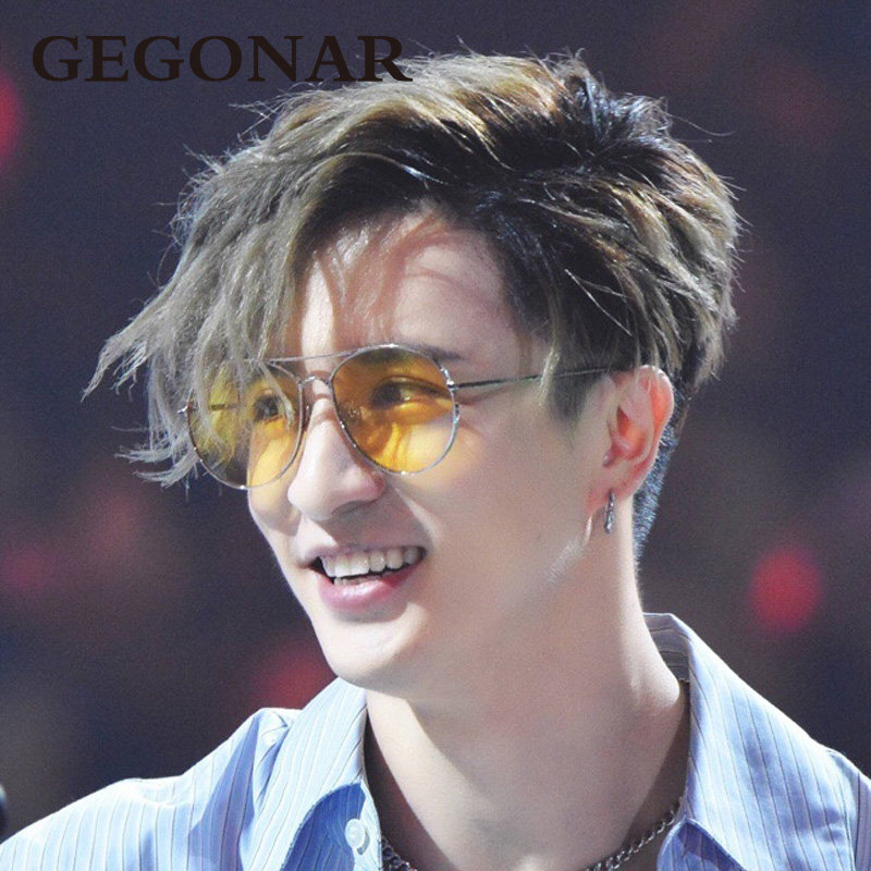 Pilot sunglasses male Korean version boomers yellow transparent driving polarized ink mirror clams night-vision goggles net red