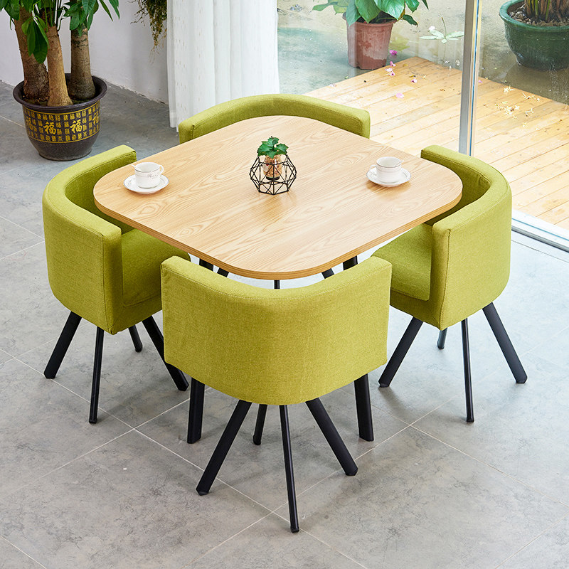 Office furniture plate type modern western restaurant simple leisure cafe milk tea shop small apartment reception reception