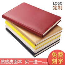 Notebook stationery thick notepad Business Korea hipster college students office simple wholesale soft leather surface b5 meeting record book Retro Diary a5 custom-made printed logo