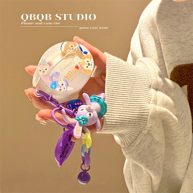 Cute Rabbit applies Huawei freebuds4e protective sleeve freebuds3 pro 4i three-four-generation wireless Bluetooth headphone Softshell freebud4i noise reduction f