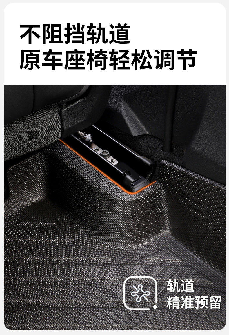 TPE car floor mats are specifically designed for each vehicle, fully encircling the interior, made in one piece, anti-dirt, anti-slip, and easy to maintain