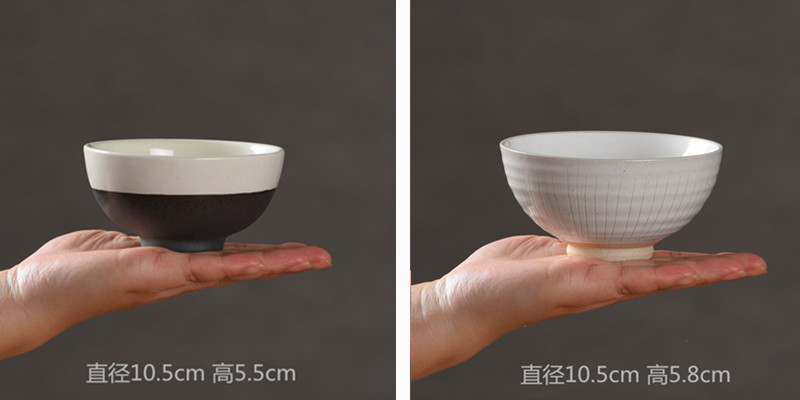 Bo view the coronal shot Japanese creativity tableware vintage black small bowl of household ceramic bowl of soup bowl hotel for dinner