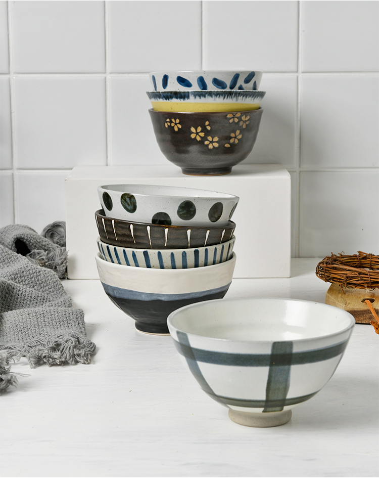 Bo view creative rice bowls to eat rice bowl, small household net expressions using red bowl of shallow bowl of Japanese salad bowl bowl, lovely tableware