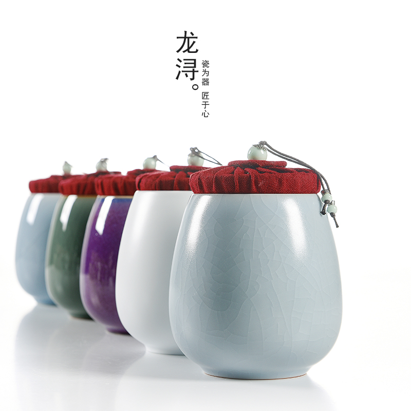 Dragon invertors caddy fixings in elder brother up your up ceramic seal tea puer tea pot store content box