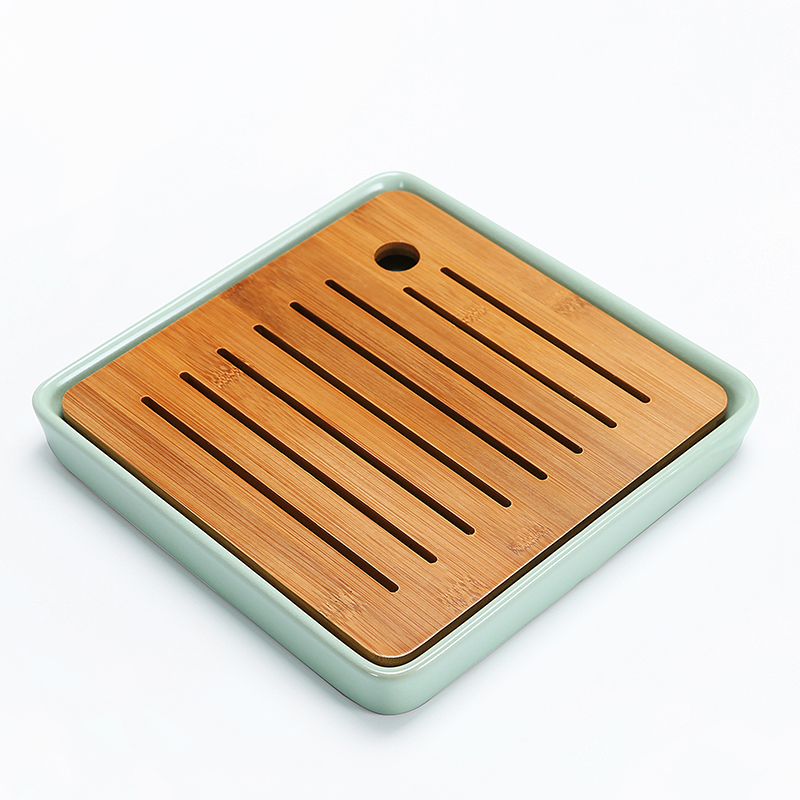 Dragon invertors ceramic tea set ground water Japanese bamboo kung fu do mini small tea tray tea sea
