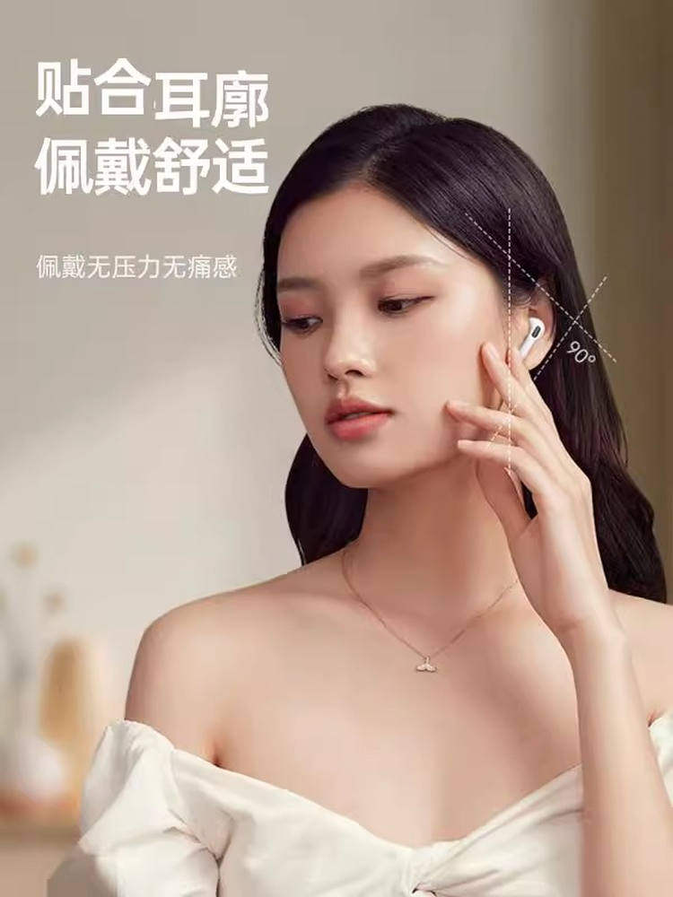 Suitable for 2025 New Model Bluetooth Headphones, Official Genuine Original Noise-Cancelling Sports Headphones, Comfortable to Wear for Long Periods, High Sound Quality, True Wireless