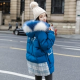 Вместительный и большой длинный пуховик, демисезонная куртка с пухом, большой размер, средней длины, 2020