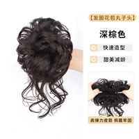 Камелия бутона голова [темно-коричневый]-хар